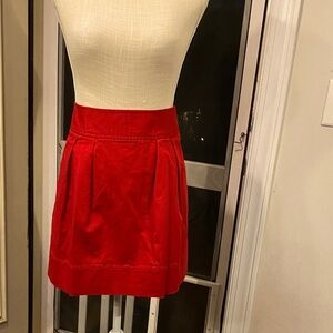 Vineyard Vines Elegant Red Women's Skirt pleated size 12 pockets